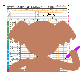 コアラ記入風景