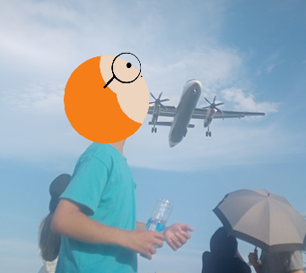 macacoと飛行機